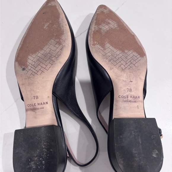 Cole Haan Black Slingback Flats - Picture 3 of 3